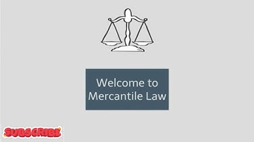What is Mercantile Law/Business Law? - 1