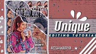 Unique Editing Tutorial For Fanpages || Special Editing For Idol || PicsArt