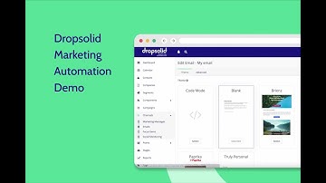 Dropsolid Marketing Automation powered by Mautic - Demo
