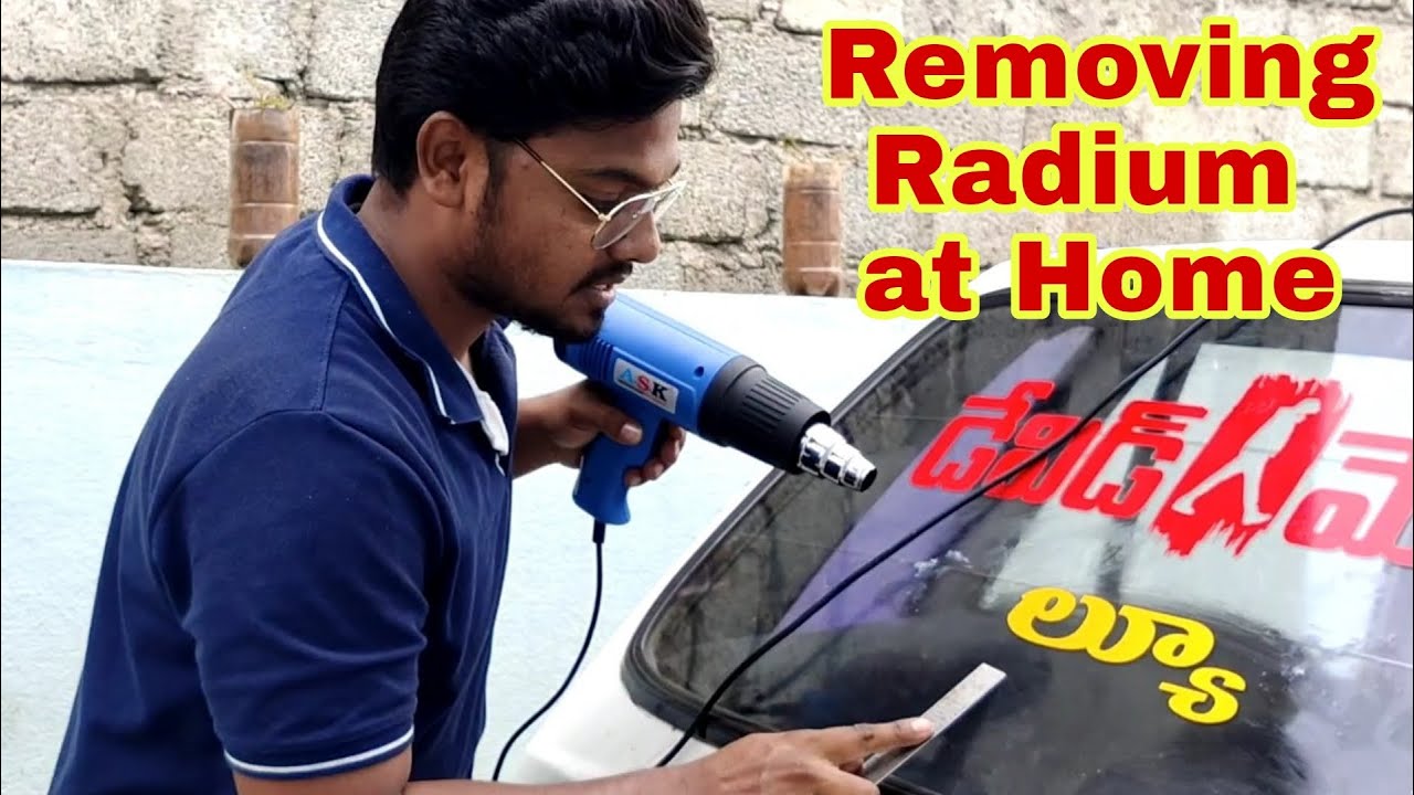 Easy removing radium at home | how to remove radium | Telugu ...