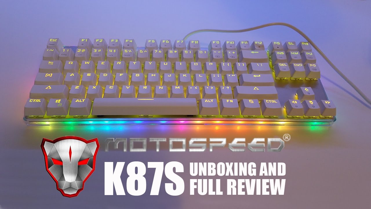 Clavier mécanique MotoSpeed K87S RGB Switch Bleu (Rouge)