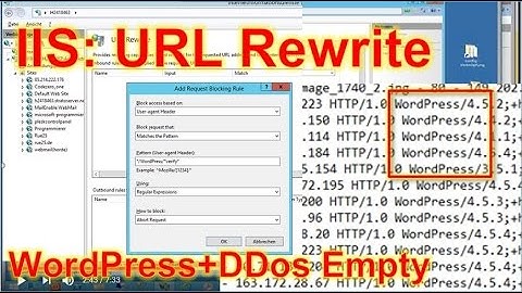 IIS Server: URL Rewrite to Protect DDos WordPress Attack