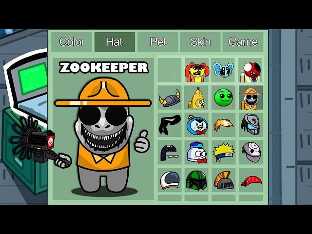 zoo keeper zoonomaly in Among Us ◉ funny animation - 1000 iQ impostor class=