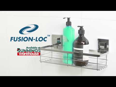 Fusion-Loc Style Plus Shower Caddy with Frosted Shelf