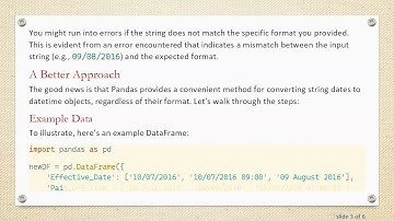 How to Convert Different Date Formats in Pandas