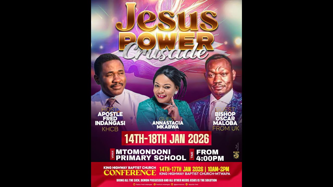 JESUS POWER CRUSADE MTWAPA// DAY 1// THANK YOU FOR JOINING US