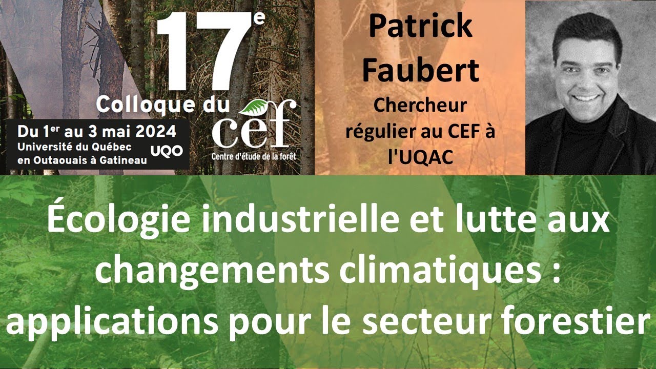 Colloque du CEF 2024 - Jour III - Conférence de Patrick Faubert - YouTube