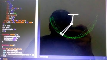 Double Pendulum Oscillation Simulation- Lagrangian Mechanics, P5.js (JavaScript)