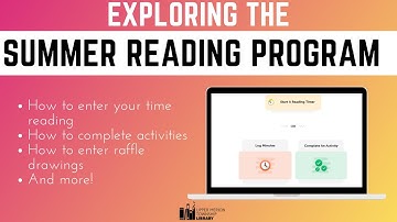 Explore the summer reading program online