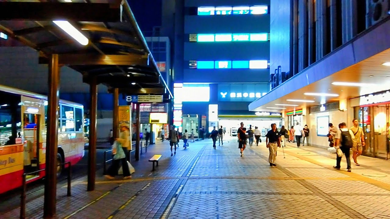 夜の平塚を散策 Night Walking at Hiratsuka Japan Walk【4K】