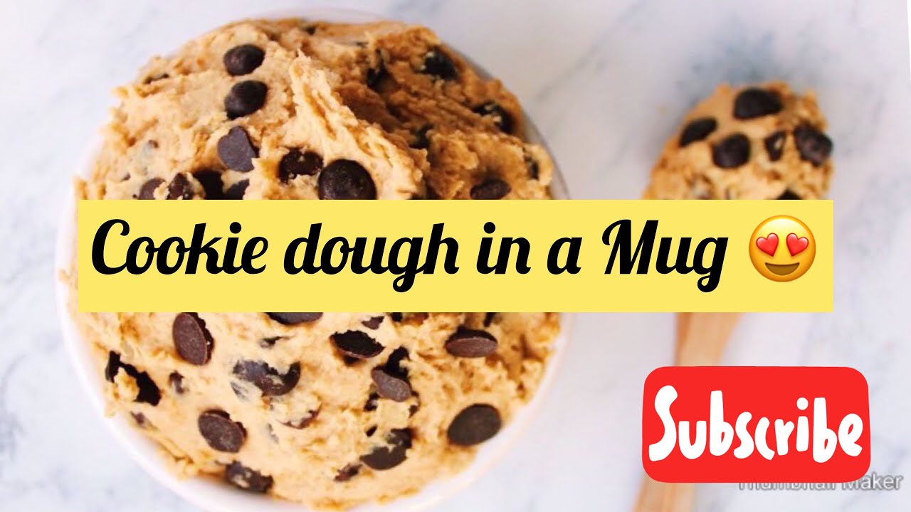 How to make cookie Dough in a Mug 1 Minute Microwave cookie YouTube