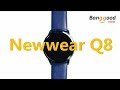 Newwear Q8激オシャレ最新スマートウォッチ~血圧心拍数Android iOS用