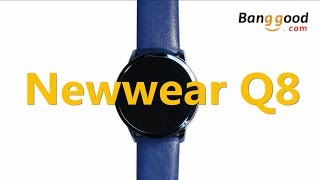 Newwear Q8激オシャレ最新スマートウォッチ~血圧心拍数Android iOS用