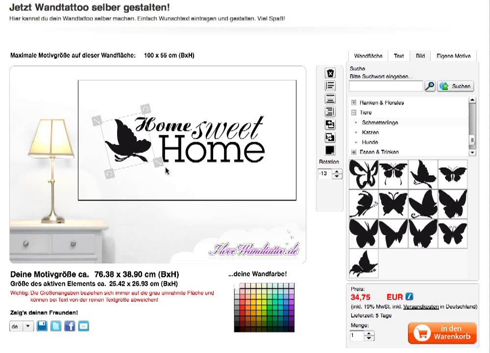 Schön Wandtattoo Selbst Machen Anleitung Wandtattoo selber machen bei love wandtattoo