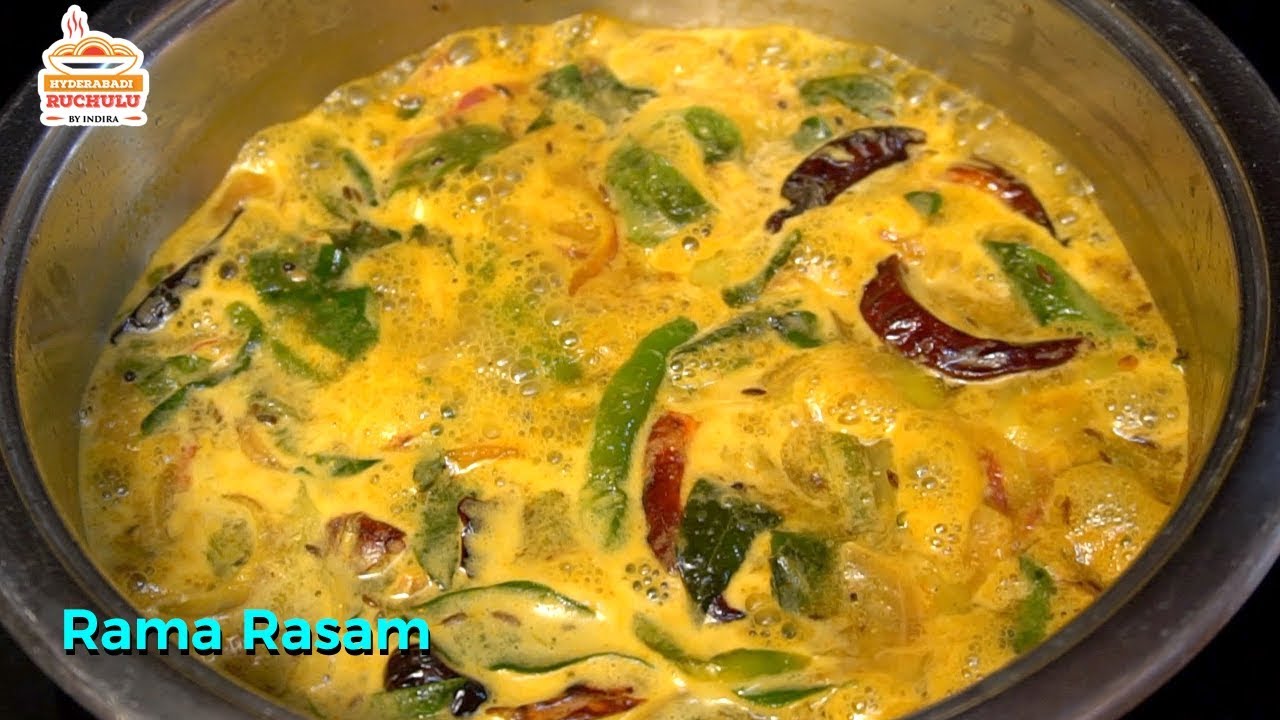 Home Made Green Mamidikaya Rasam Preparation