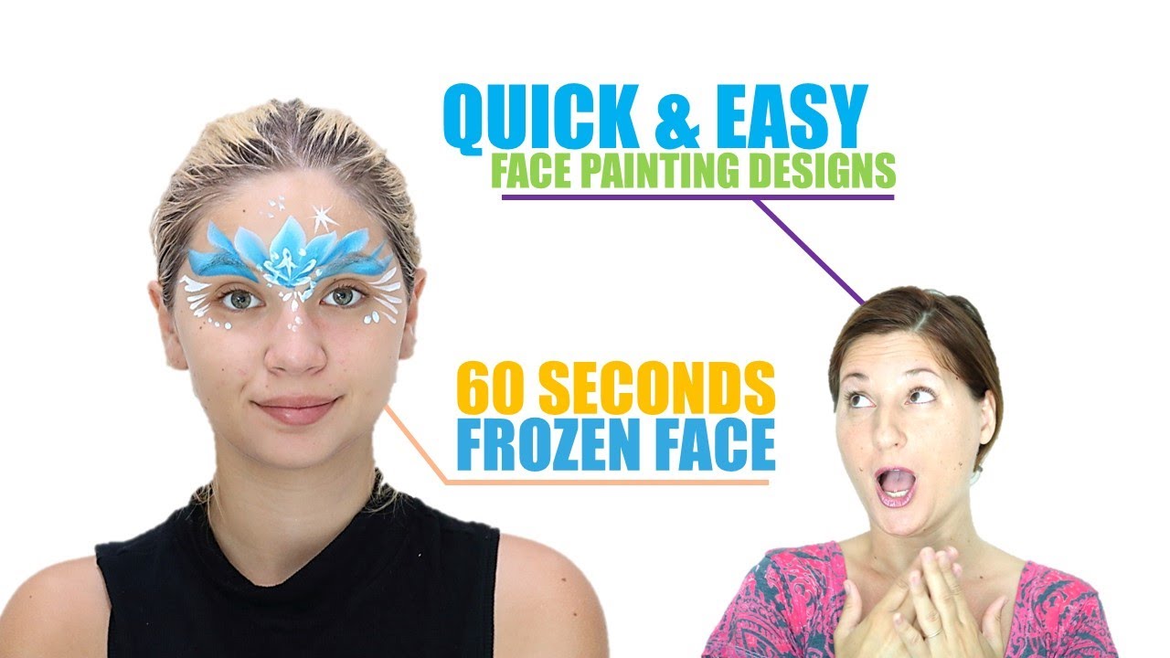 Video Tutorial: Frozen Face Paint Design 