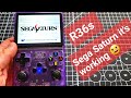 R36s handheld testing sega saturn  new system update arkos link on description