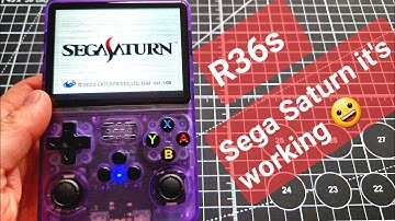 R36s Handheld testing Sega Saturn , New system update Arkos link on description