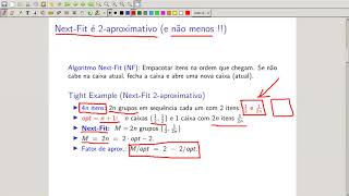 Approximation Algorithms - UFC - Bin Packing - The Minimum Packing Problem