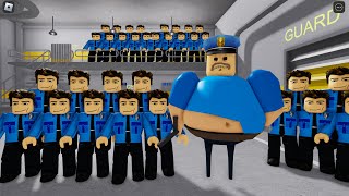 Escaping from BARRY COP'S PRISON RUN! And BECAME a LOT OF POLICE PLAYERS Obby New Update #roblox