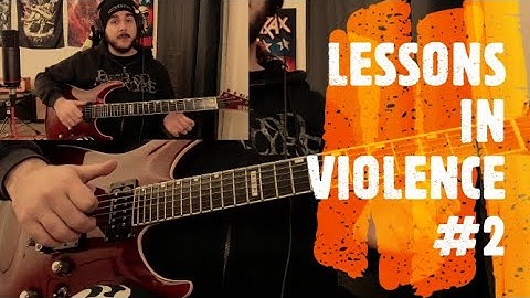 Lessons In Violence #2 | Syncopated Alternate Picking Riff | Metal Guitar Lesson