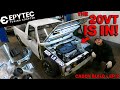 Ep2 the caddys 20v turbo engine dropped in on epytec mounts