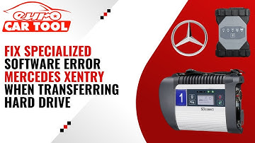 FIX specialized software error mercedes xentry when transferring hard drive