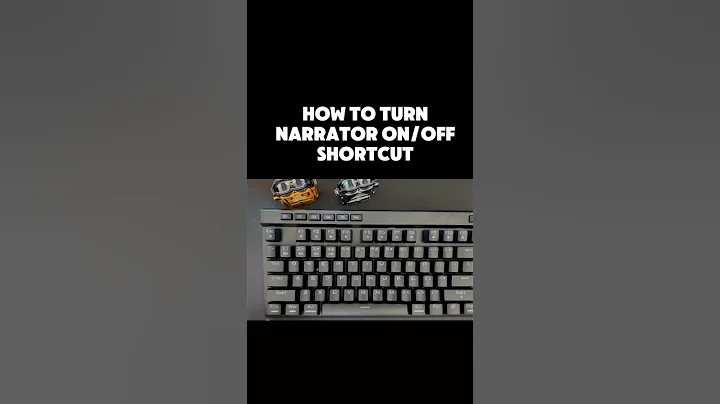 How to turn on narrator on and off | keyboard shortcut #keyboard #computer #shorts #msword