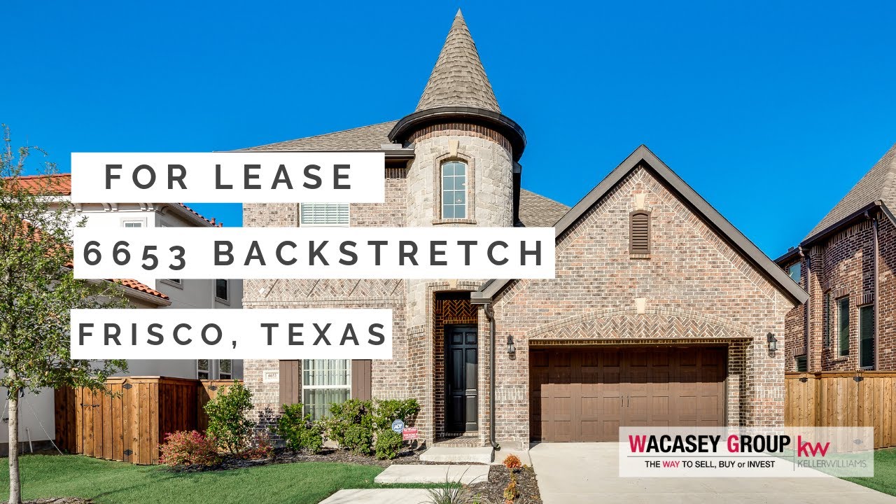 Philip Creek Home For Lease Frisco TX 6653 Backstretch YouTube