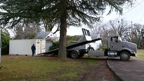 20-Foot Shipping Container Delivered by Medford Mobile Storage 🚛