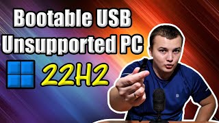 how to install windows 11 on unsupported pc bootable drive