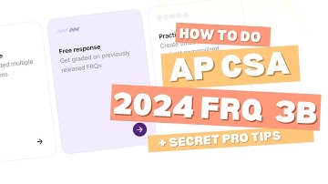 2024 AP Computer Science A - FRQ 3B