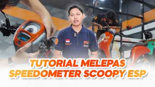TUTORIAL MELEPAS SPEEDOMETER HONDA SCOOPY ESP 2017-2019