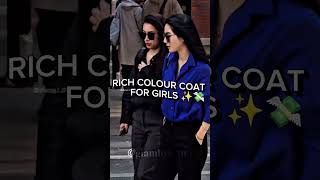 Rich colour coat for girls ✨💸#trending​ #viral​ #OOTD​ #colorcombo​ #ytshot​ @glamupwhittesmi