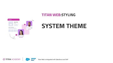No-Code Alternative to Experience Cloud: System Themes in Titan Web