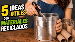 Crea 5 SORPRENDENTES Ideas con Simples Materiales Reciclados ♻️ Fácil y Funcional| Home Decor Ideas👌