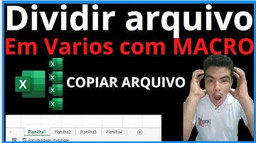 Separar 1 Arquivo Excel Em Varios Arquivos Excel via VBA, aprenda a dividir arquivo excel em vários