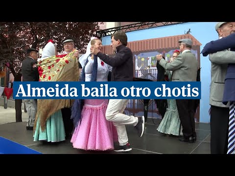 Almeida baila otro chotis en la presentación de las fiestas de San Isidro