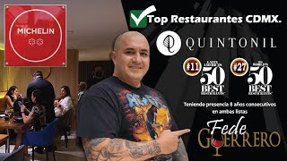 QUINTONIL ✅ Restaurante 2 ⭐⭐ Estrellas Michelín en CDMX. Fascinante experiencia de FINEDINING.
