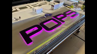 Stainless Steel LED Backlit Signs for Boat Names by Innovative Wraps