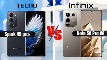 Tecno Spark 40 Pro+ vs Infinix Note 50 Pro 4G | Full Comparison 🔥 | Best Mid-Range Phone 2025?