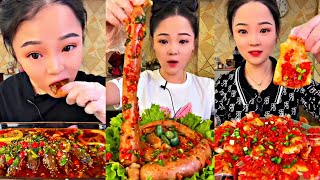 *1 HOUR*ASMR CHINESE FOOD MUKBANG EATING SHOW | 먹방 ASMR 중국먹방 | XIAO YU MUKBANG #125