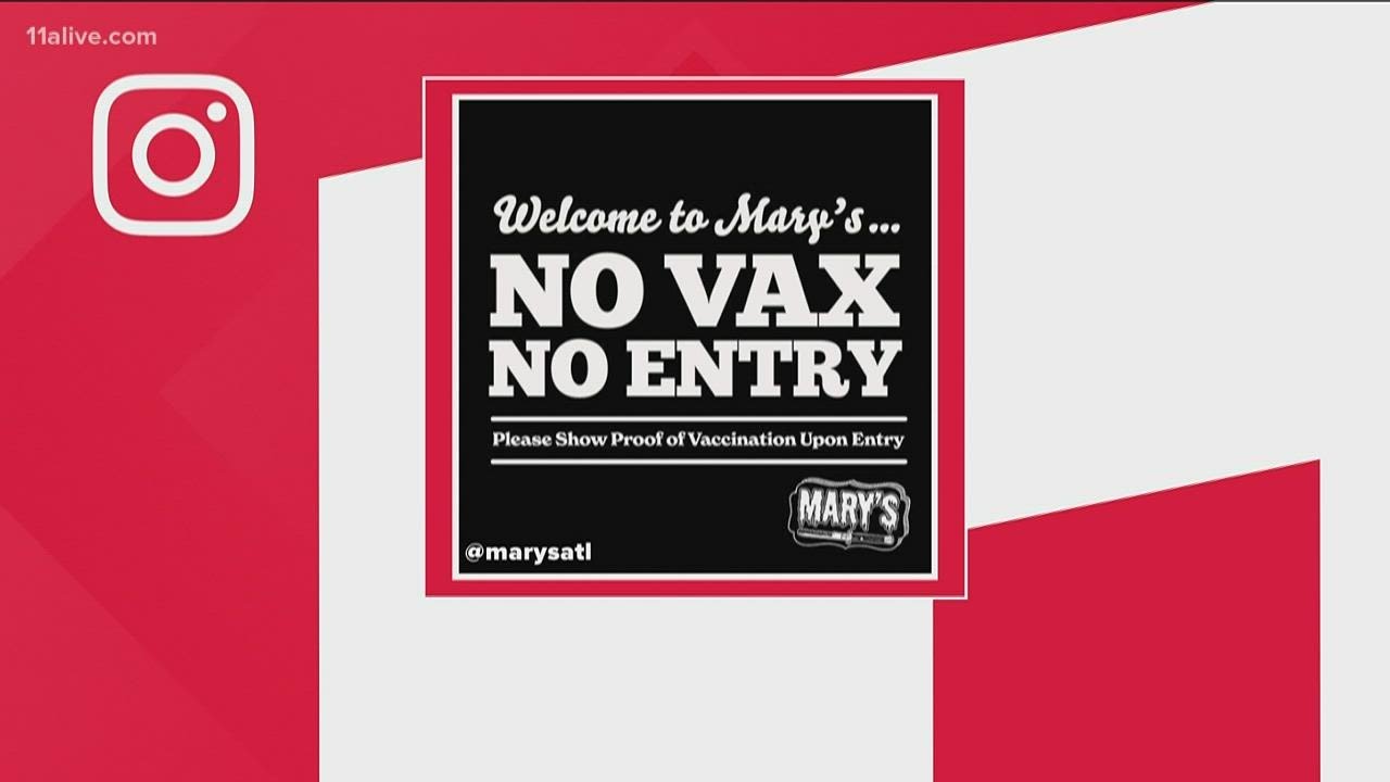 Another Atlanta bar implements 'no vax, no entry' policy