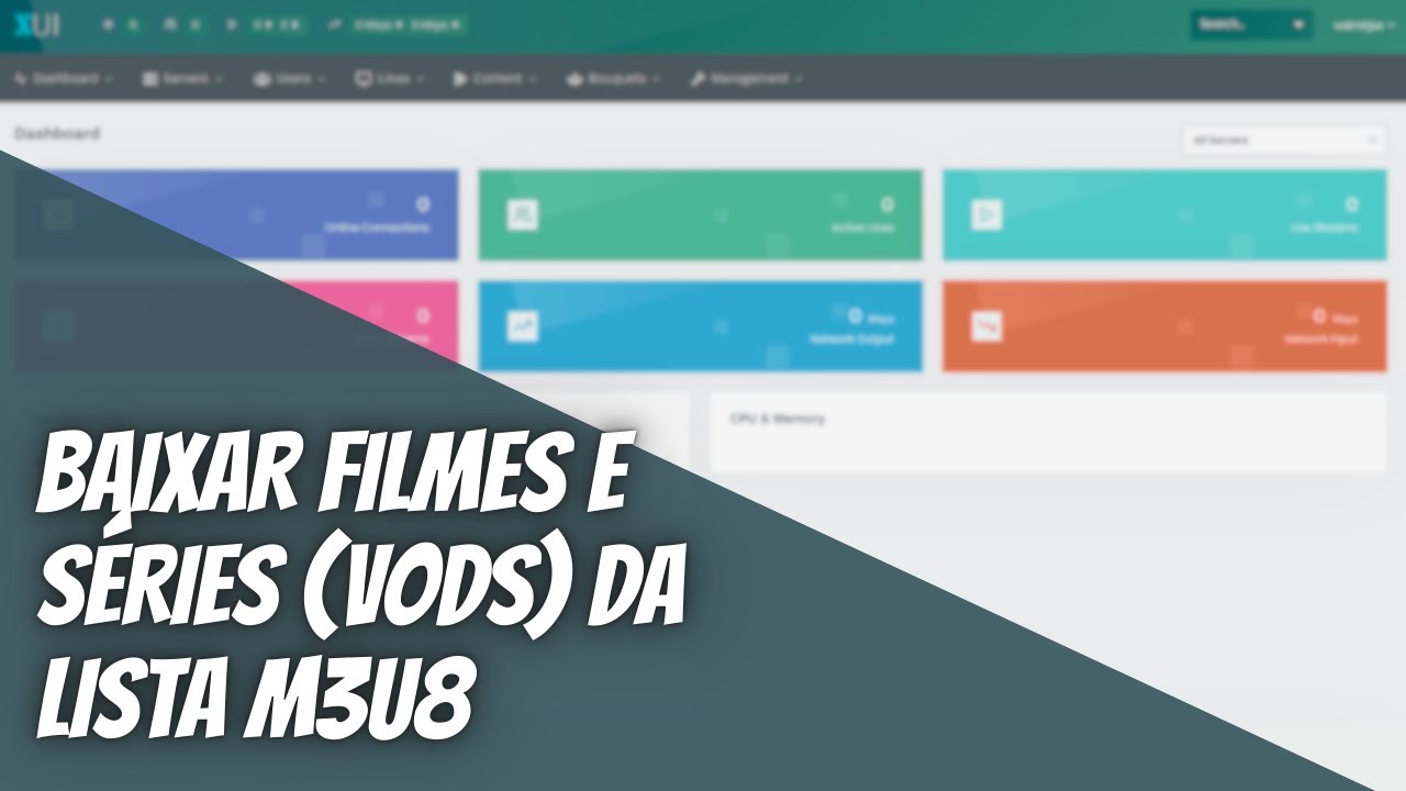 COMO BAIXAR FILMES E SÉRIES (VODS) DA LISTA M3U8 OU M3U DIRETAMENTE PARA O SEU SERVIDOR XUI ONE