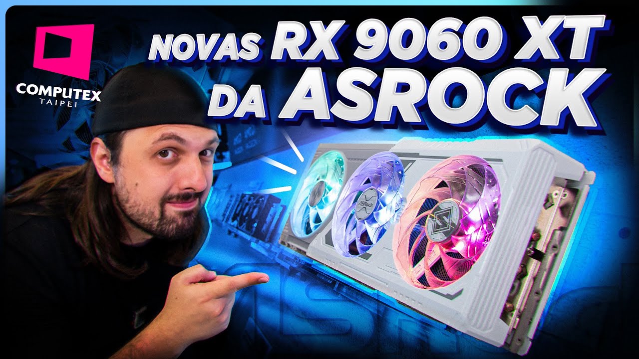 As NOVAS AMD RX 9060 XT da AsRock com 16GB e 8GB! - YouTube