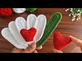 3D⚡Super easy 💯👌Crochet magic Tulip flower with surprise heart ❤️ Super easy useful crochet.