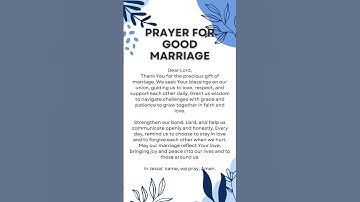 Strengthen Your Marriage: A Prayer for Love and Unity