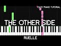 Ruelle - The Other Side (Easy Piano Tutorial)