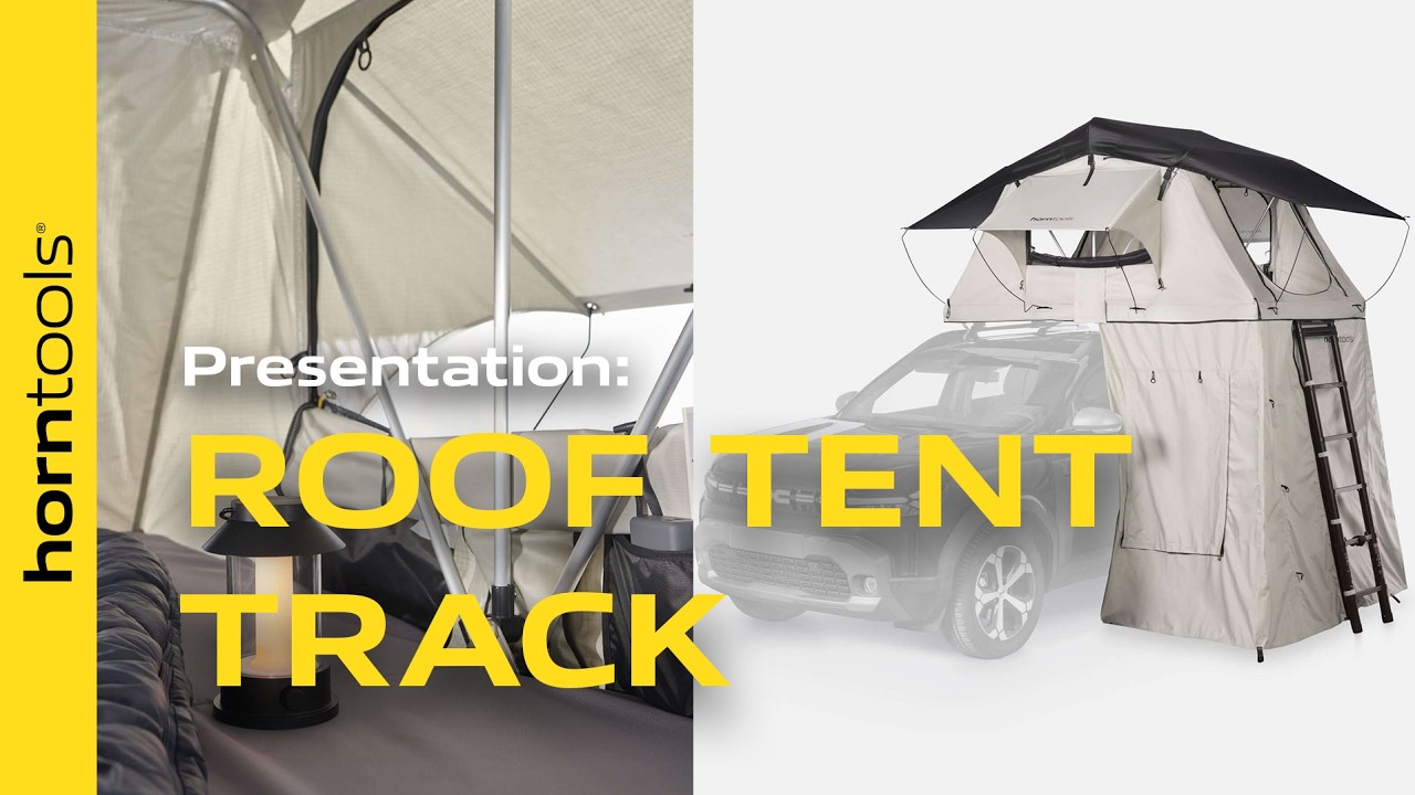 Roof tent Track for 3 people - 155 cm – Video