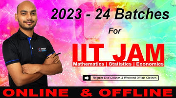 IIT JAM New Batches For 2023-24 Mathematics | Statistics | Economics | Supremum Classes | 7827604354